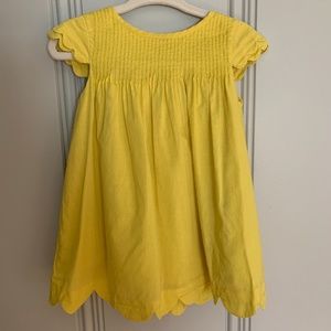 Jacadi Yellow Scallop Dress &matching Bloomers 12m